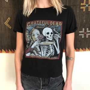 Alice & Olivia Grateful Dead cropped tee